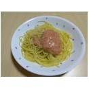 1月14日(水)の朝はハコネーゼのタラコスパゲッティー