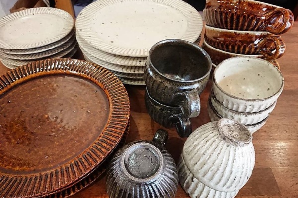 余宮隆 しのぎ6寸皿 新品未使用 余宮隆 8寸リブ