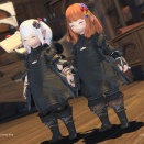 【FF14】工芸「フェン・イル」　グリダニア：旧市街 相方ホロと2B衣装でお揃いコーデ【FFXIV】