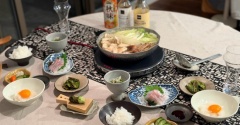 黄身大根おろしで食べる水炊きの夜ごはんと、楽天マラソン最終日