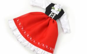 "民族衣装風"のドール用ワンピ