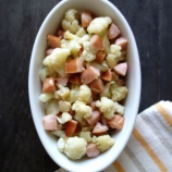 『レンジで★カリフラワーとソーセージの洋風和えもの【レシピ2401】#お弁当 #お弁当おかず #簡単レシピ #時短料理 #レンチン #電子レンジ料理 #レシピ #おかず #節約レシピ #カリフラワー』の画像