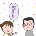 夫の誕生日でした