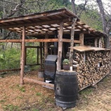 『薪で創る薪小屋造り』の画像