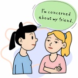 『I have a concern.（心配事がある）』の画像