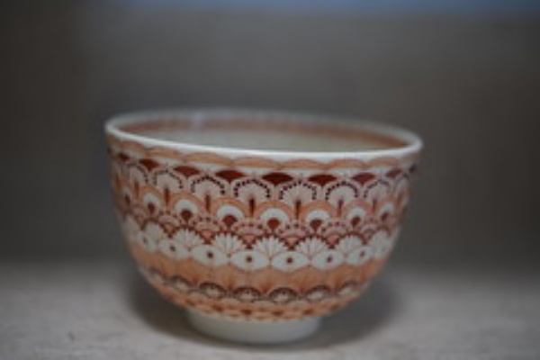 【宝蔵】極上繊細絵付 九谷焼 河端理恵子『紫茶絵華文輪花汲出』 細描煎茶碗 カップ 無傷共箱 本物保証 福島武山に師事 1円初出し美術 多分世界で最初のとんかつ評論家 元木一朗のブログ - 河端理恵子