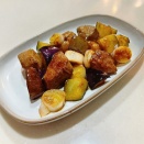 豚レバーとナスのチンジャオ味噌炒め