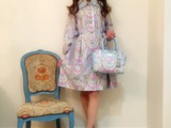 ☆Sale60%OFF★アントーニアツインリボンコート★アントーニア柄マリーサックス、38サイズが残り1枚☆