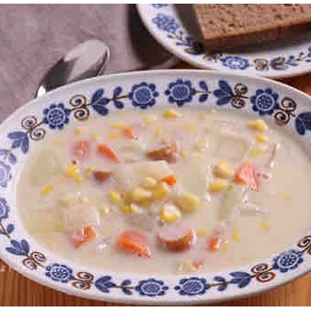 具がたっぷり！豆乳コーンチャウダーの作り方