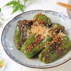 切らずに焼くだけ！甘くておいしい丸ごとピーマン焼き♪連載