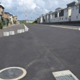 都市計画道路「豊四季宿連寺線」の舗装工事状況（2026年8月12日）