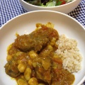 牛肉と青大豆とひよこ豆の小麦粉を使わないカレー