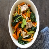 『レンジで★小松菜とにんじんと豚こま肉の中華風和えもの【レシピ2372】#お弁当 #お弁当おかず #簡単レシピ #時短料理 #レンチン #電子レンジ料理 #レシピ #おかず #節約レシピ』の画像