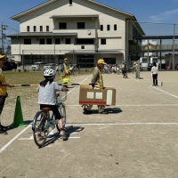 岐阜小学校の自転車教室