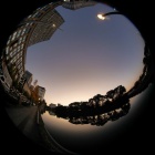 『円周魚眼レンズによる日比谷濠　2019/12/28』の画像