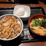 『吉野家の「牛丼並とミニ油そばセット」さていかに? 結果・・』の画像