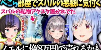 【ホロライブ】ぺこら、スバルが置いてったアクスタが実は凄い価値だと発覚しノエルに横流し企む