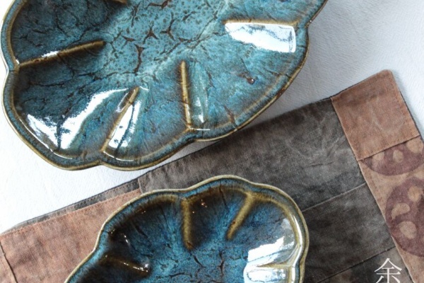 新品未使用 余宮隆さん 青 木の葉皿 うつわ屋Living&Tableware NEWS - 余宮隆