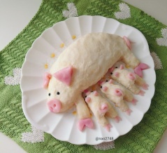 ぶたの親子のサラダ