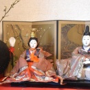 明治・大正時代の古代雛を中心に飾り付けを終えました
