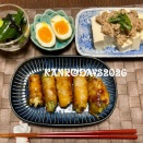 肉巻きキャベツの甘辛炒め