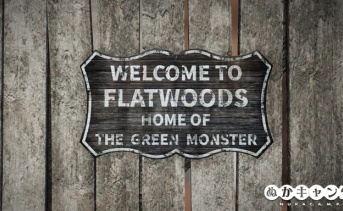 フラットウッズの看板