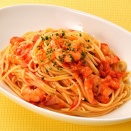 フレッシュトマトとえびのパスタ