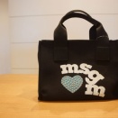 MSGM（エムエスジーエム）HEART LOGO 2Way キャンバスバッグ