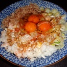 鬼おろしぶっかけうどん、うまい！歯触りステキ爽やか鬼おろし！（マサ料理）