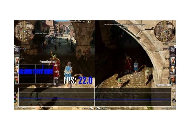 PS5版『Baldur's Gate 3』、分割機能で21FPS