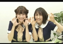 ちょ、可愛すぎかｗｗｗ 掛橋沙耶香×清宮レイ「がお～！！！」
