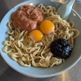 伏見深草【夢は力なり】で限定「磯玉子かけ麺３００ｇ」を食べてきた