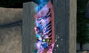 垂直に立ったキョンシーのお札！