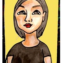 似顔絵・宇多田ヒカル