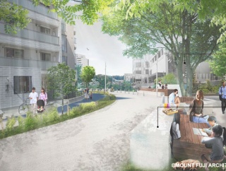 森のプロムナード「流山おおたかの森駅前センター地区道路空間整備事業」の北側部分の工事の進め方が公開