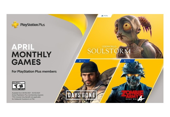 【リーク】PS+4月のフリプ　「DaysGone／ゾンビアーミー4／Oddworld」と噂