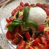 つくれぽいただきました！イタリアンな冷製パスタ！トマトとブッラータのクルダイオーラ