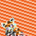 暖色背景に紛れているのは