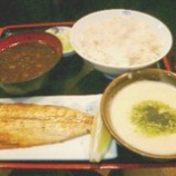 『酒肴 麦とろ「和作」焼サバ定食 780円』の画像