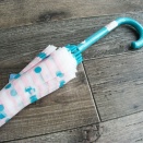 【あかのれん】水玉のビニール傘