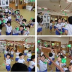 『クラスに木を作り自分たちで梨を作りました。』の画像