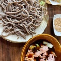 桃を買いながら神楽さんで「鴨そば」ランチ