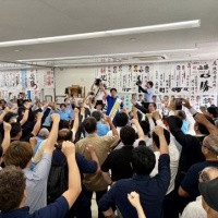 服部学候補（立憲民主党公認・国民民主党支持）の出陣式