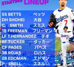 NL  DS  ドジャース２戦目落とす
