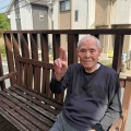 デッキで日向ぼっこ☀️