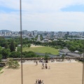 梅雨晴間の姫路城と好古園