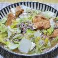 トロミが美味しい「白菜と厚揚げのあんかけ挽き肉炒め」