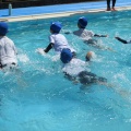７月１４日　２年生　着衣水泳