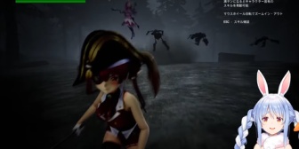 【ホロライブ】ぺこら操作マリンに盛大に吹っ飛ばされるルーナ姫があまりにも名画【GIF】