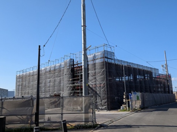 「柏の葉キャンパス」北部の92街区のカーディーラー「MINI 柏 / MINI NEXT 柏」の工事状況（2026年1月30日）